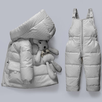 Winter Down Jacket Jumpsuit Baby Boy Sets