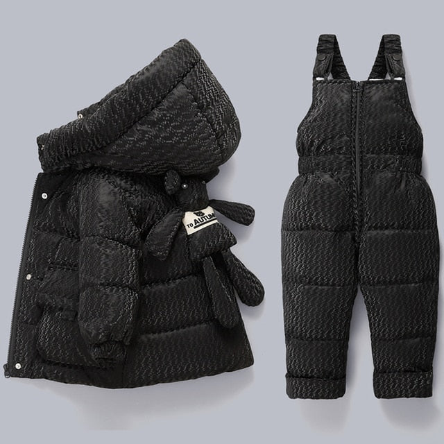 Winter Down Jacket Jumpsuit Baby Boy Sets