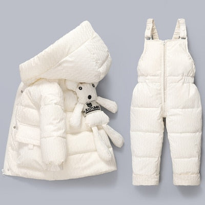 Winter Down Jacket Jumpsuit Baby Boy Sets