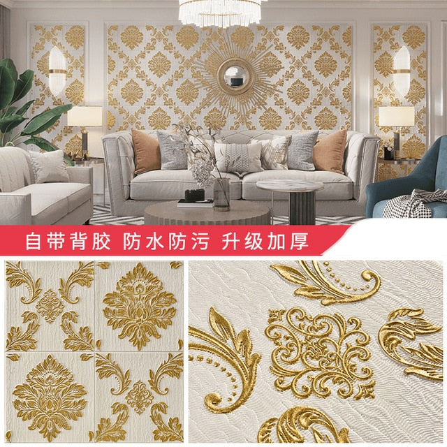 Self-adhesive Wallpaper 3d Three-dimensional Wall Stickers Renovation Background