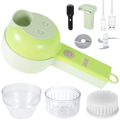 Electric Food Vegetable Chopper Slicer and Garlic Crusher Meat Grinder Machine