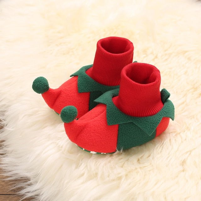 Infant Newborn Booties Santa Foot Socks for Baby