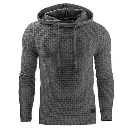 Plaid Hooded Sweatshirt for Mens Hoodie Tracksuit