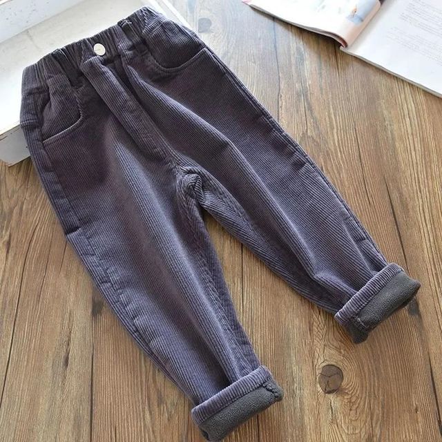 Winter Corduroy Thick Outer Wear Sports Pants