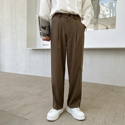 Formal Casual Wide Leg Trousers For Men