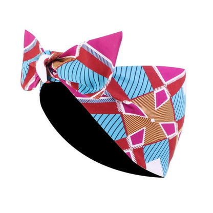 African Print Stretch Bandana Head Wrap