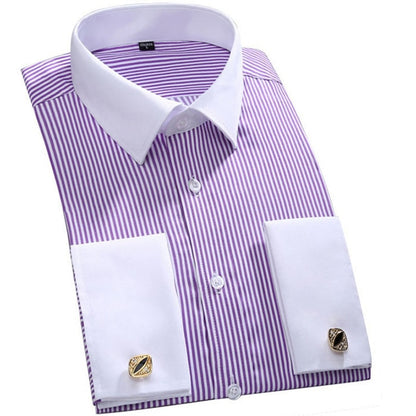 Standard-fit Long Sleeve Wedding Shirts (cufflink Included) - Shirts