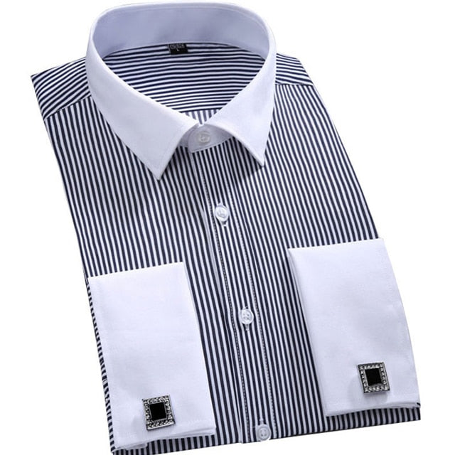 Standard-fit Long Sleeve Wedding Shirts (cufflink Included) - Shirts