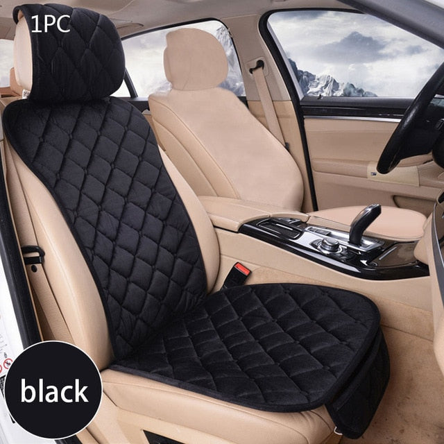 Plush Car Seat Cover Set Universal