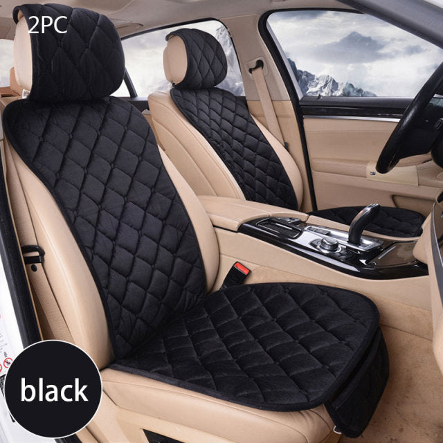 Plush Car Seat Cover Set Universal