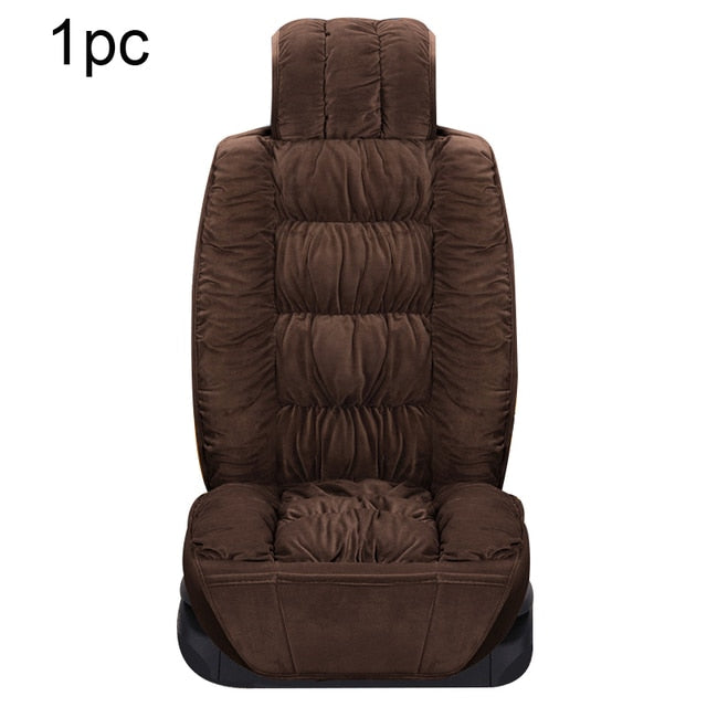 Winter Thicken Warm Plush Car Seat Cover Universal