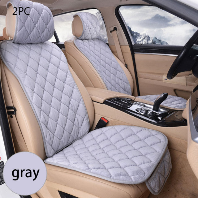 Plush Car Seat Cover Set Universal