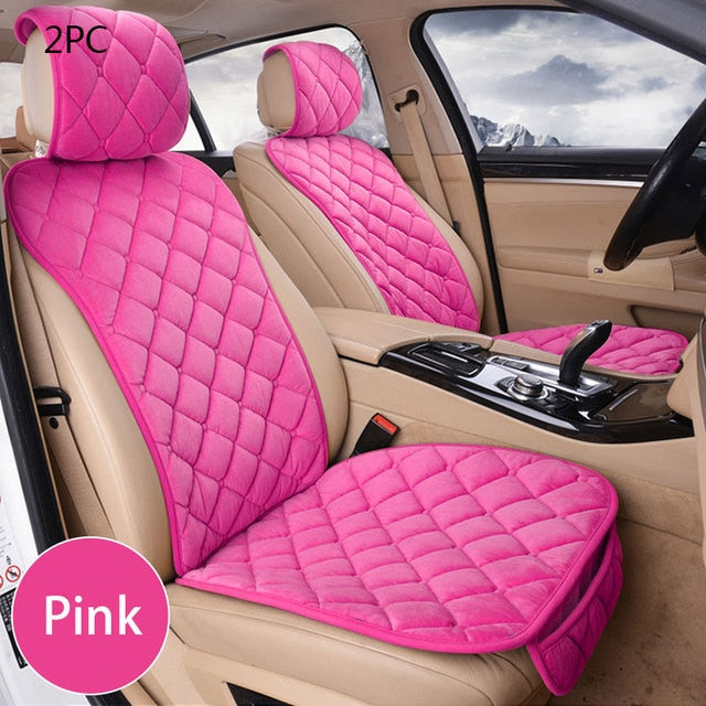 Plush Car Seat Cover Set Universal