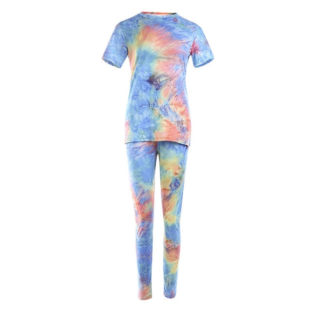 Tie Dye Sports Clothing Sets - Azahshopping