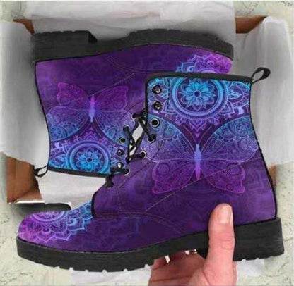 HOT Skeleton Women Snow Ankle Boots Motorcycle Skull Pansy Low Heels Shoes