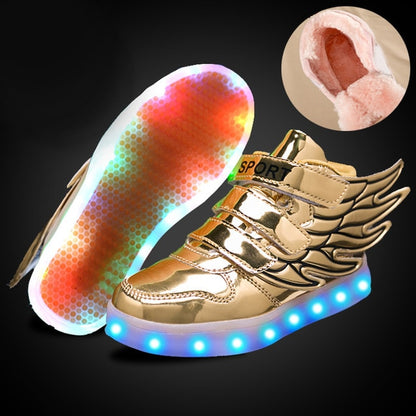 LED Sneakers for Boys & Girls with Fur Inside