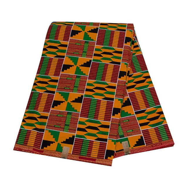 Soft Classic Ankara African Prints Kente Fabric Real Wax 100% Cotton - Azahshopping