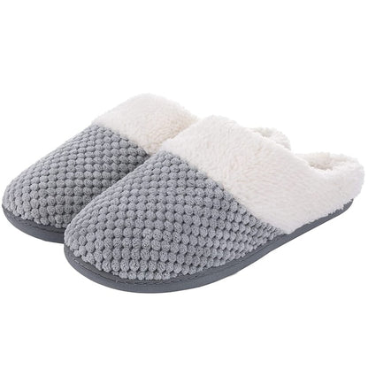 Winter Warm Cotton Slippers For Women Indoor House Slippers