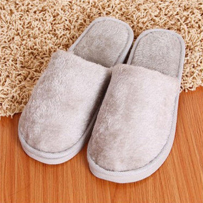 Home Slippers Indoor Bedroom Light Eva Cotton Slipper Furry Plush Shoes