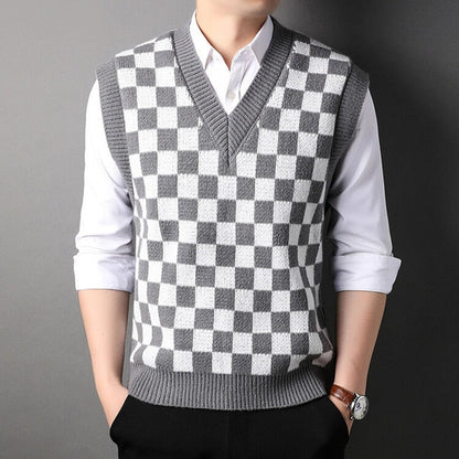 Pullover V Neck Sweater Vest