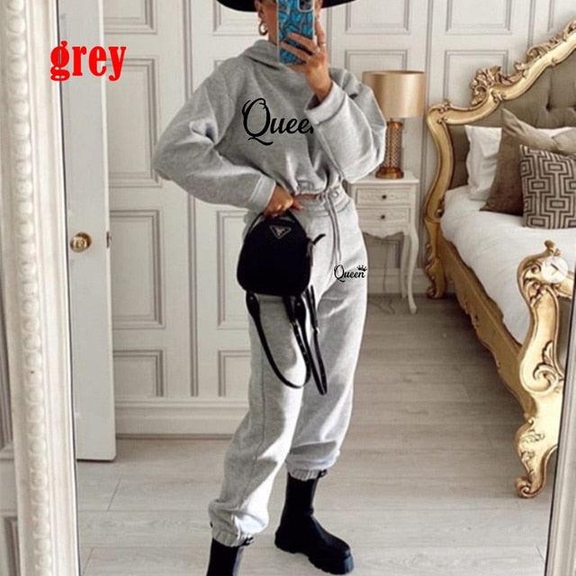 Long Sleeve Hoodies And Trousers Sport Suits Hoodies