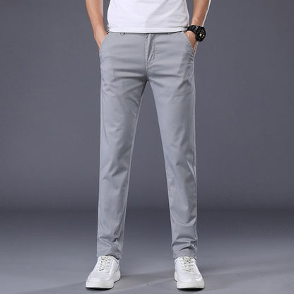 Stretch Cotton Slim Pants for Men