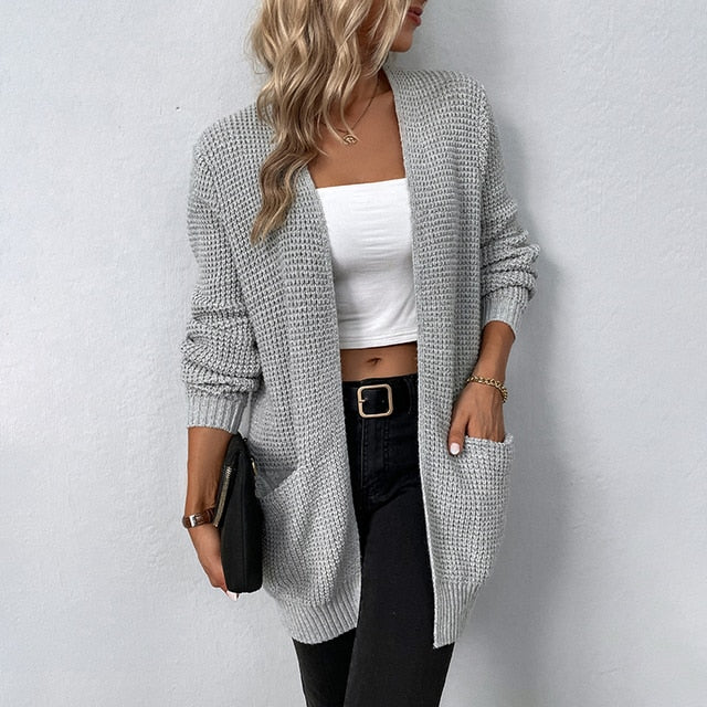 Knitted Coat Loose Cardigan for Women