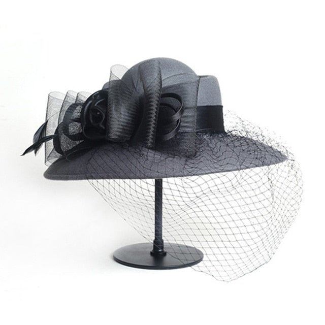 Women Fascinators Wide Brim Cocktail Hat