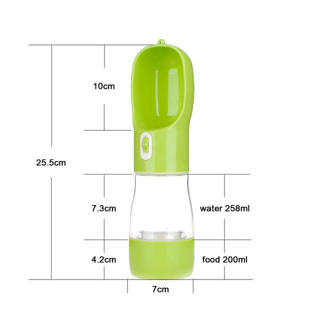 Hoopet Pet Dog Water Bottle Feeder Bowl Portable Water Food