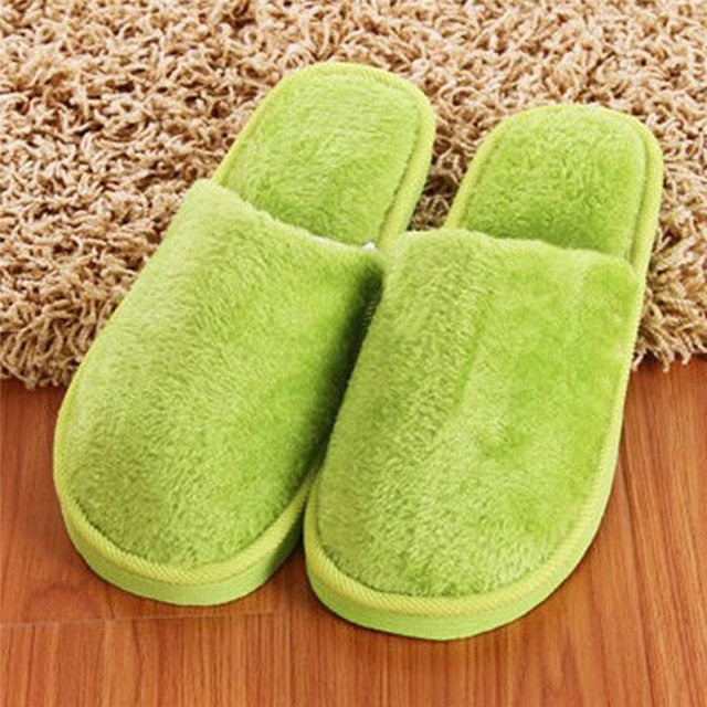 Home Slippers Indoor Bedroom Light Eva Cotton Slipper Furry Plush Shoes