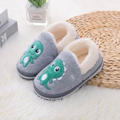 Unicorn Kids Slippers For Toddler Boys and Girl Fur Slides Cotton Flip Flop