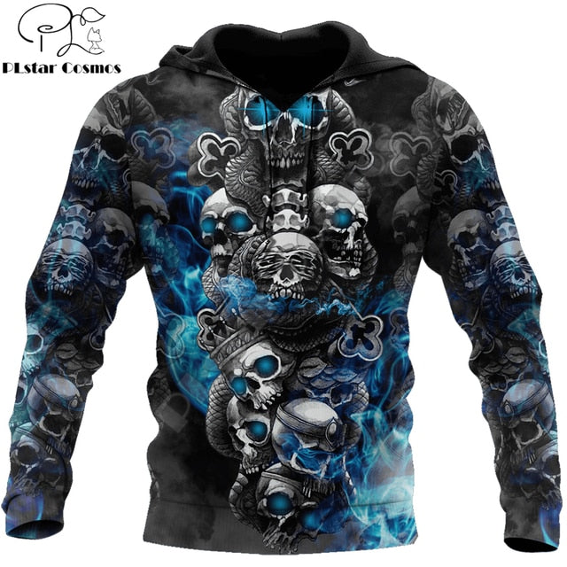 Skull Funny Pattern 3D Printed Hoodie ; Sweatshirt Autumn Unisex zipper Hoodies Casual Sport