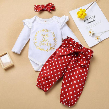 3pcs Baby Girl Clothes Set