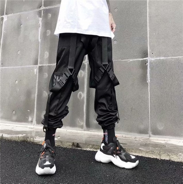 Women Cargo Pants with Punk Pockets - Azahshopping