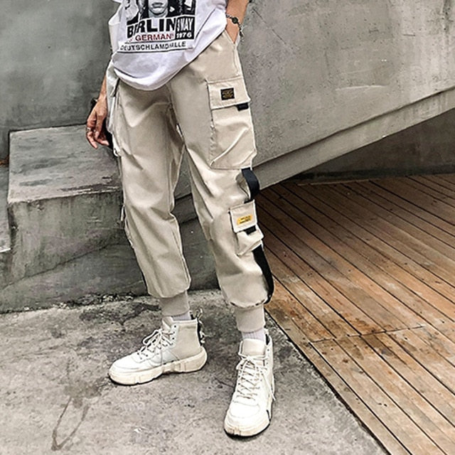 Women Cargo Pants with Punk Pockets - Azahshopping