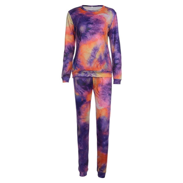 Tie Dye Sports Clothing Sets - Azahshopping