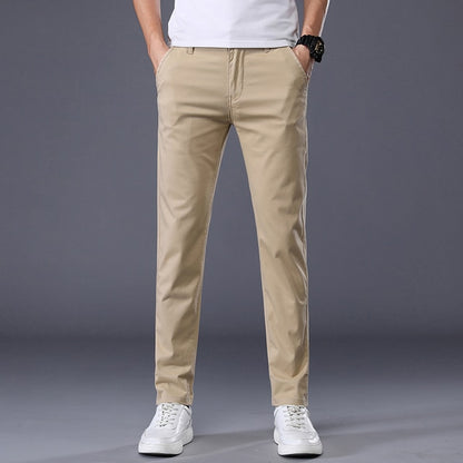 Stretch Cotton Slim Pants for Men