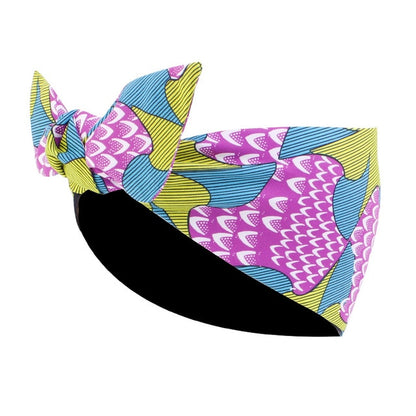 African Print Stretch Bandana Head Wrap