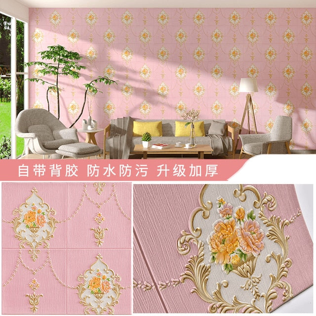 Self-adhesive Wallpaper 3d Three-dimensional Wall Stickers Renovation Background