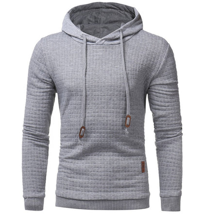 Plaid Hooded Sweatshirt for Mens Hoodie Tracksuit