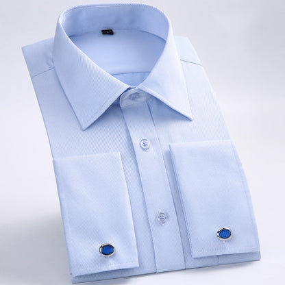 Standard-fit Long Sleeve Wedding Shirts (cufflink Included) - Shirts