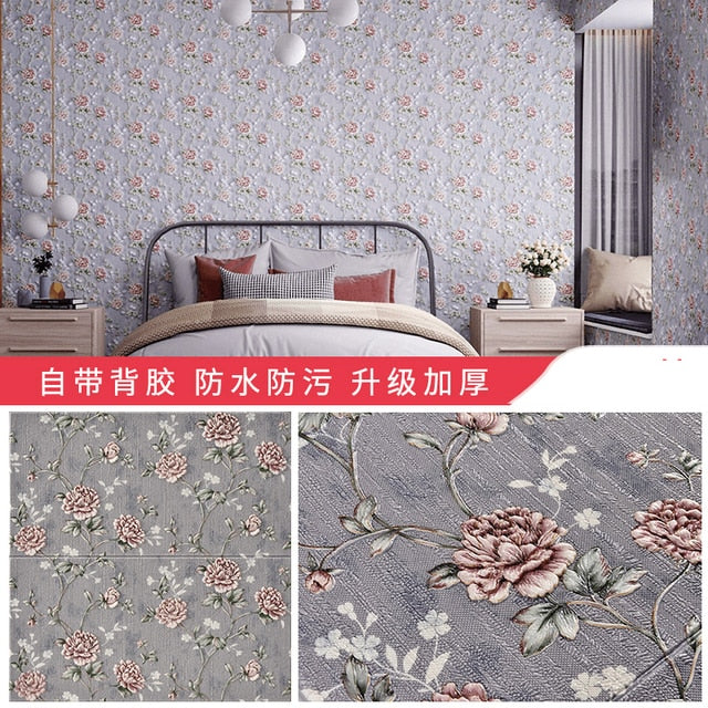 Self-adhesive Wallpaper 3d Three-dimensional Wall Stickers Renovation Background