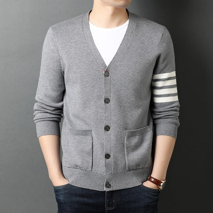 Men Cardigan Sweater Casual Coats