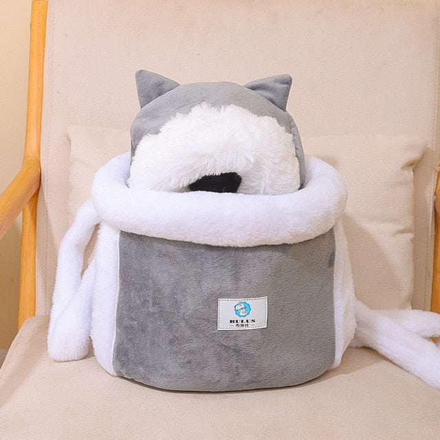 Winter Plush Pets Cage For Outdoor Travel