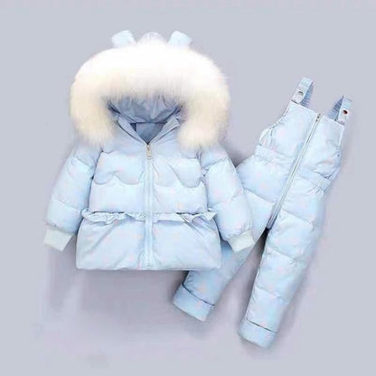 Winter Down Jacket Jumpsuit Baby Boy Sets