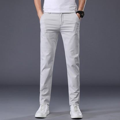 Stretch Cotton Slim Pants for Men