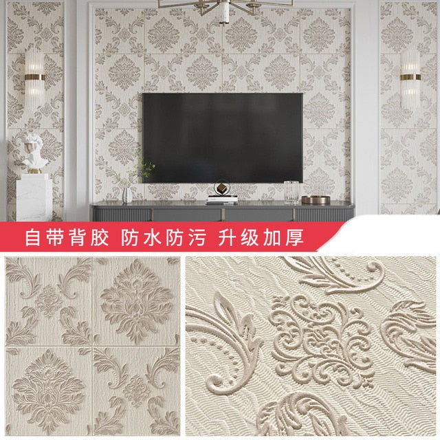 Self-adhesive Wallpaper 3d Three-dimensional Wall Stickers Renovation Background