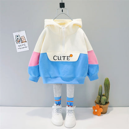 Hooded Casual T Shirt Pants Toddler Infant Children Sets