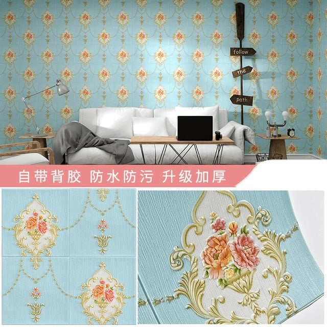 Self-adhesive Wallpaper 3d Three-dimensional Wall Stickers Renovation Background