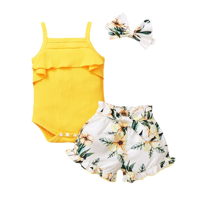 3pcs Baby Girl Clothes Set